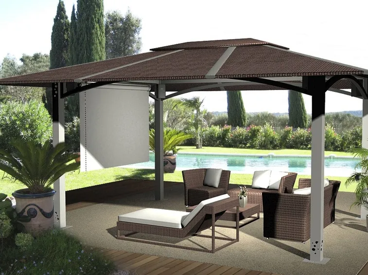 gazebo alluminio per terrazzo