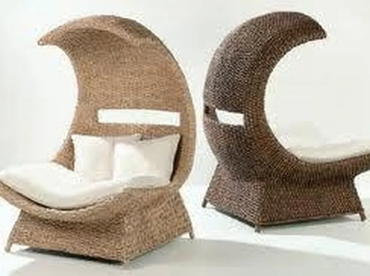 mobili da esterno in fibre naturali