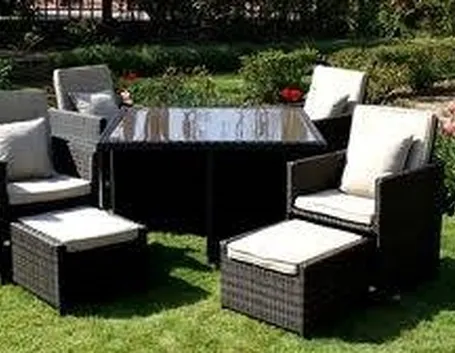Mobili giardino rattan 