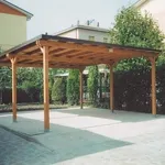 Tettoia fissa in legno