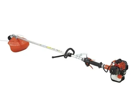 Un decespugliatore Echo ad asta fissa con impugnatura singola e motore da 22,8cc