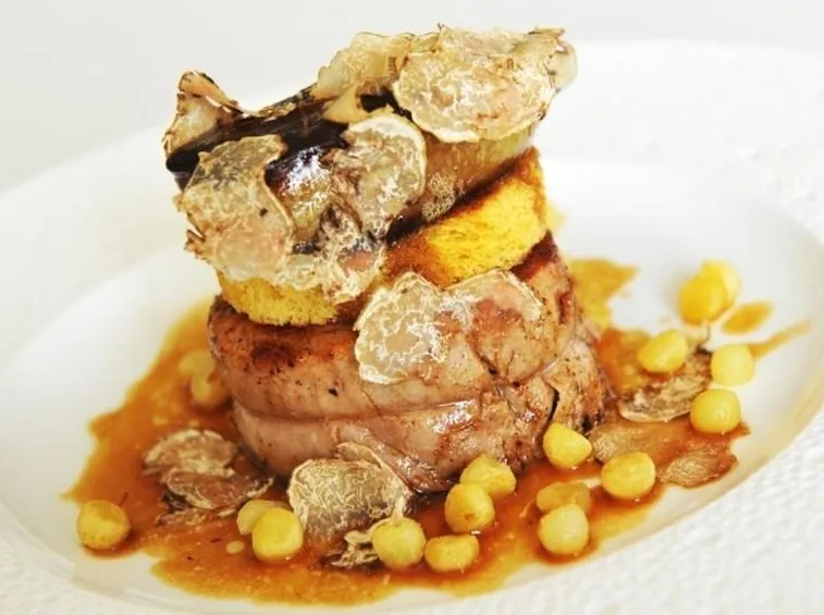 Filetto di vitello alla Rossini con tartufo bianco