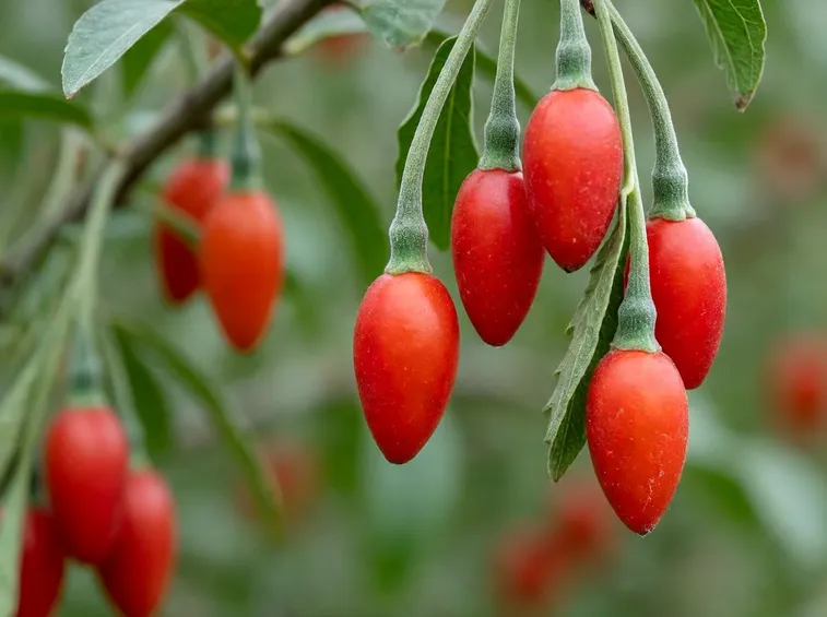 Le bacche di Goji così come si presentano in natura.