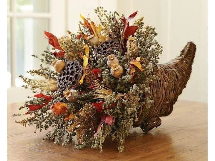 composizione fiori secchi