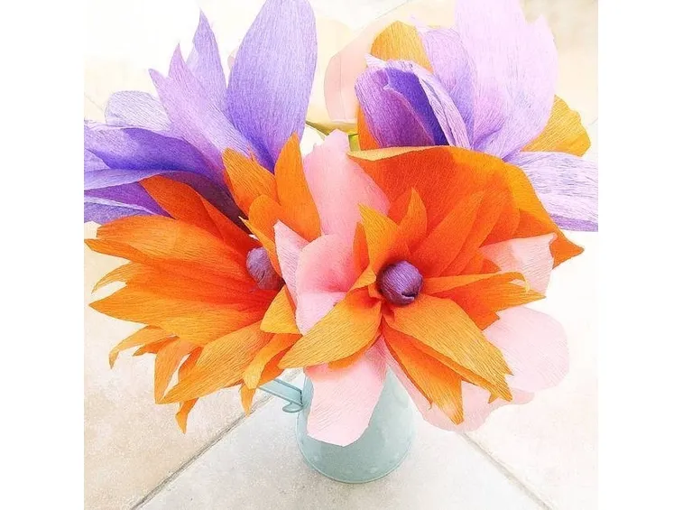 fiori di carta crespa