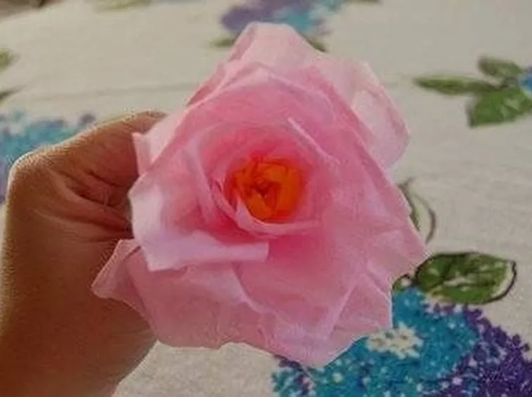 fiore carta crespa