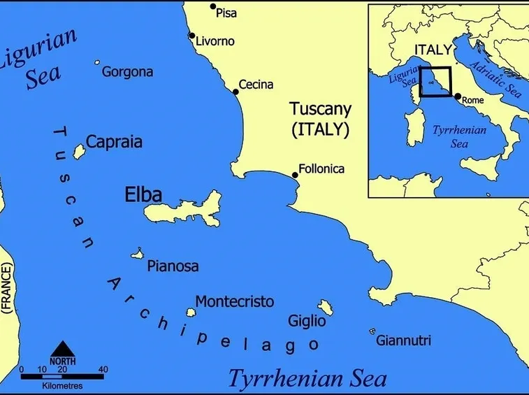 Mappa dell'arcipelago