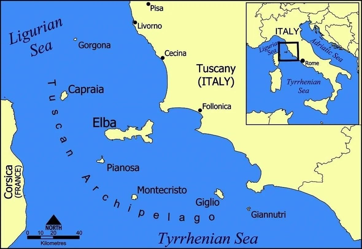 Mappa dell'arcipelago