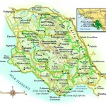 Cartina del Parco del Cilento