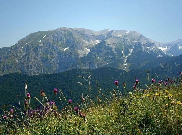 Il panorama della Majella