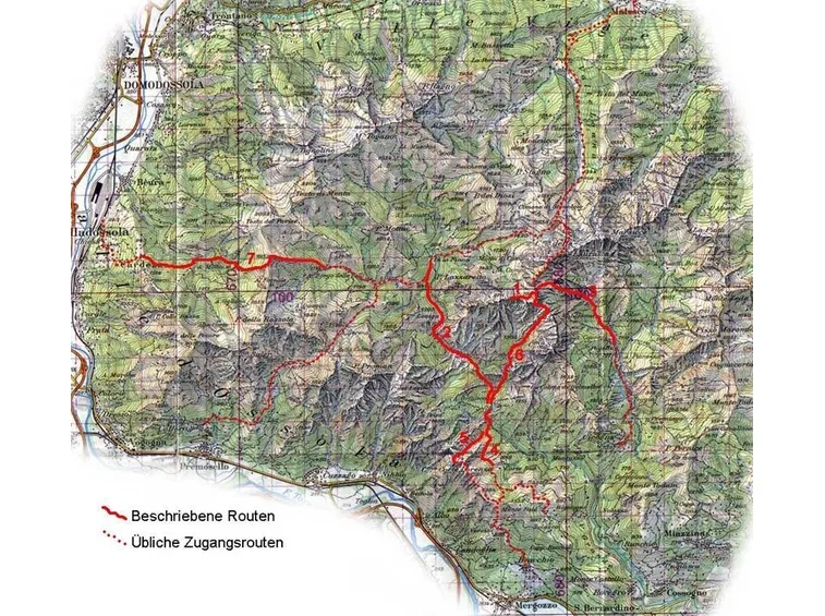 Mappa del Parco Val Grande