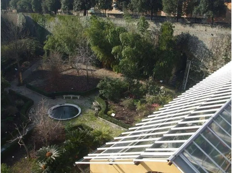 Uno scorcio del giardino botanico