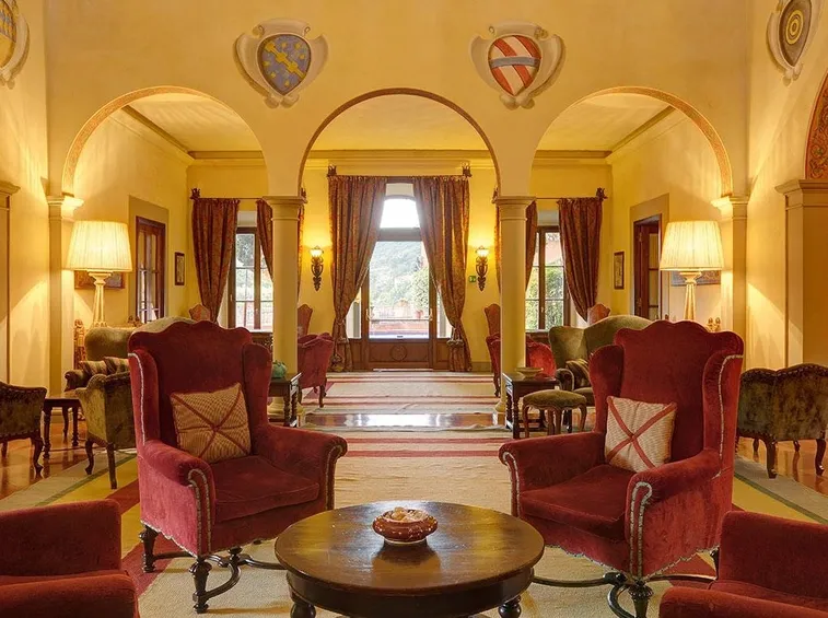 L’interno dell’hotel Villa la Massa