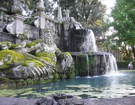 Vista sui giardini di villa Lante