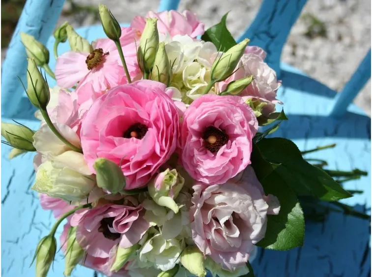 Bouquet fiori lisianthus