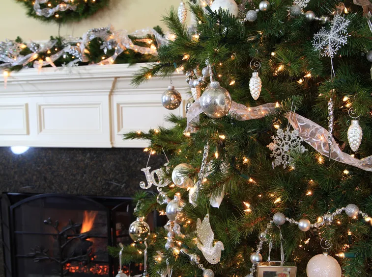 albero di Natale in casa