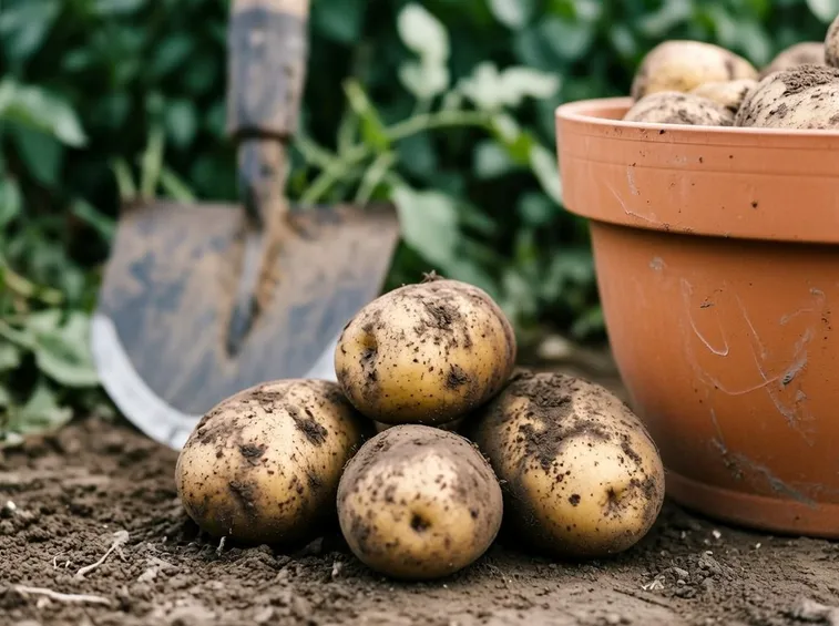 Raccolta estiva delle patate
