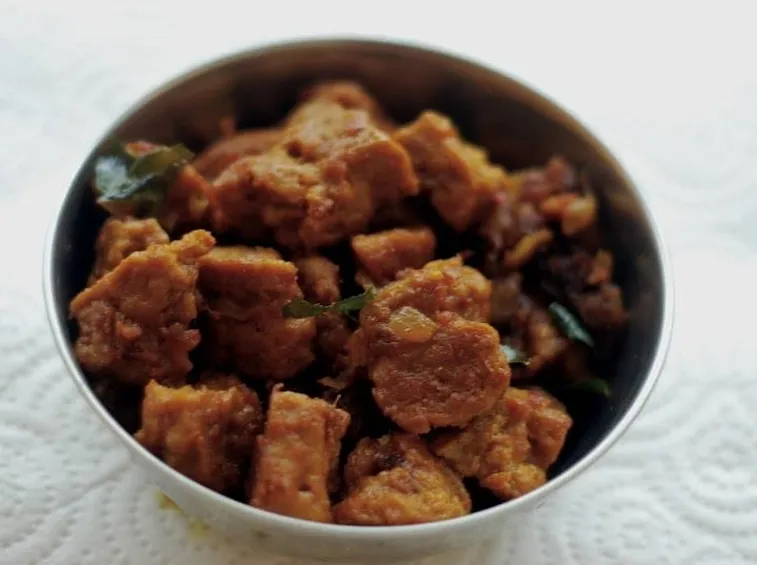 Esempio d’impiattamento del seitan.