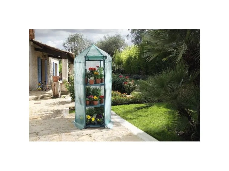 Serra da balcone con telo in plastica