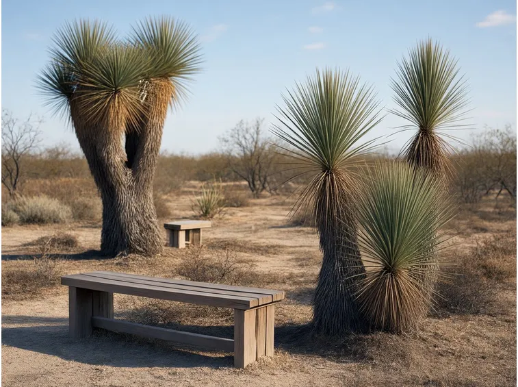 Piante di yucca rostrata