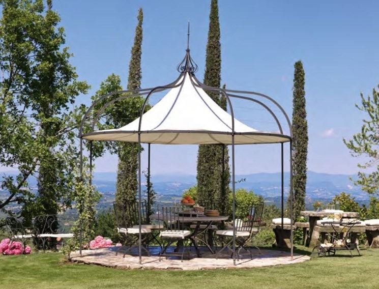 gazebo ferro battuto