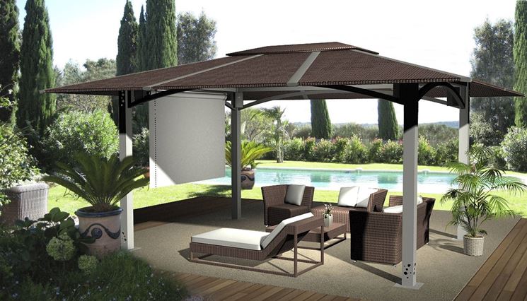 gazebo alluminio per terrazzo