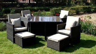 Mobili giardino rattan 