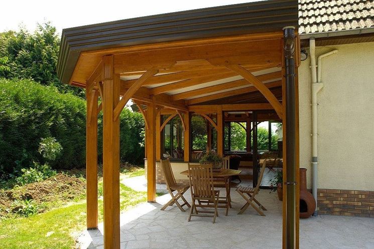 Coperture per verande pergole tettoie giardino Coperture vetro per esterni