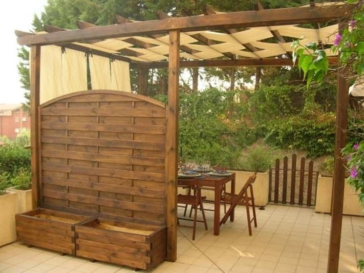 Pergola in legno