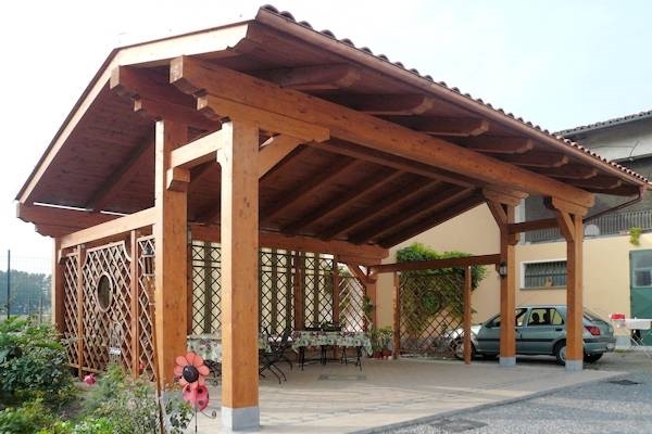 Tettoie in legno pergole tettoie giardino le migliori tettoie in ... Foto di tettoie in legno