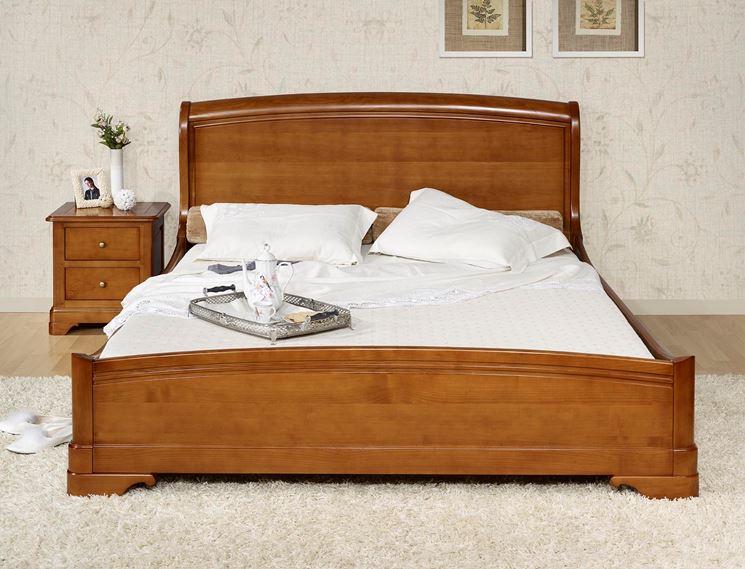 Letto legno ciliegio