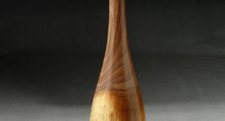 vaso alto legno