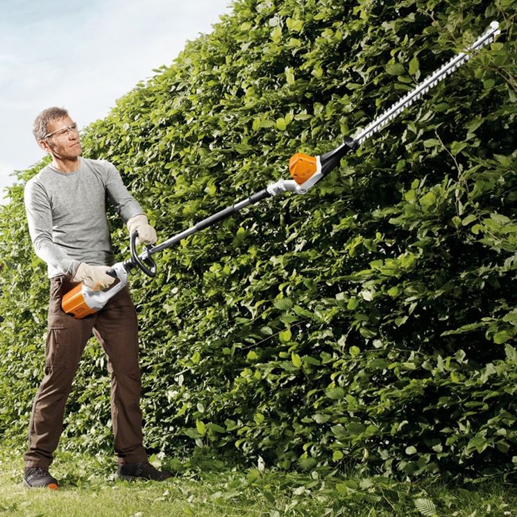 Tagliasiepi Stihl in funzione