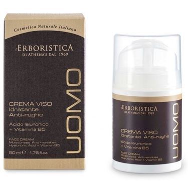 Confezione di crema viso uomo naturale reperibile in erboristeria