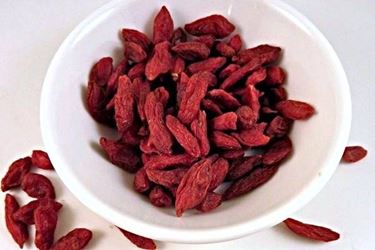 Le bacche di Goji essiccate e pronte per l'uso.