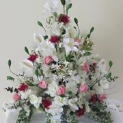 Composizioni floreali artificiali composizione di fiori finti Composizioni floreali in vasi di vetro alti