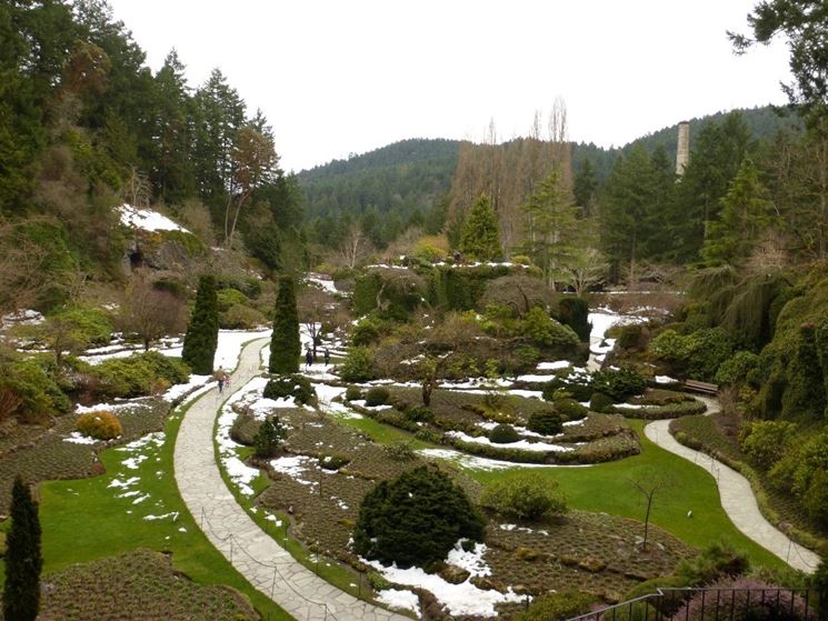 giardino a febbraio