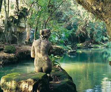 scorcio del giardino all'inglese