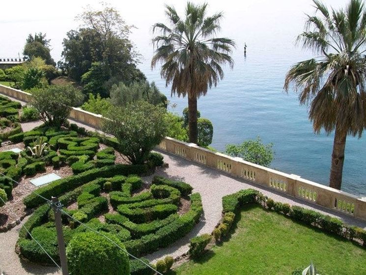 Vista sui giardini dell'isola