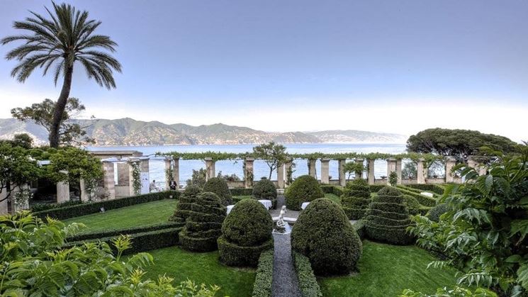 Una terrazza sul mare del complesso de La Cervara