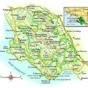 Cartina del Parco del Cilento