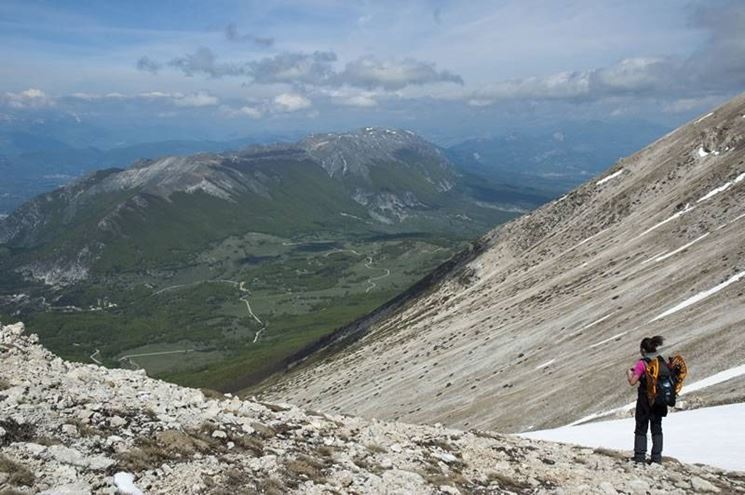 Un paesaggio della Majella innevata