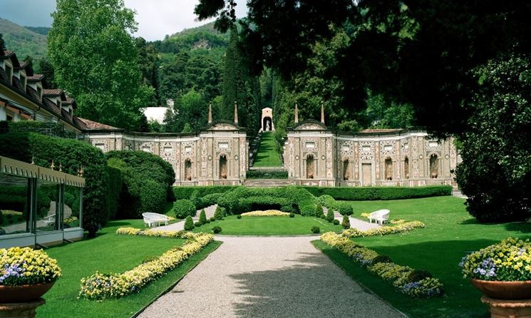 Vista sul parco di villa d'Este