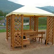 gazebo in legno da giardino