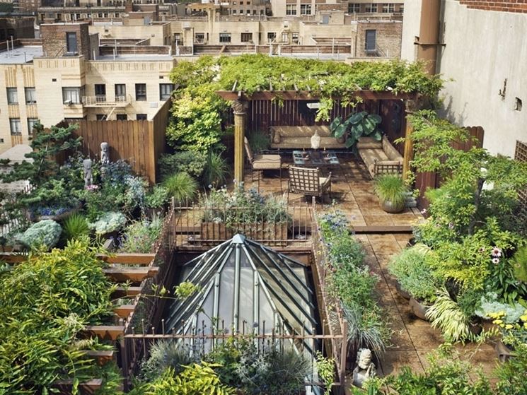 giardino in terrazza