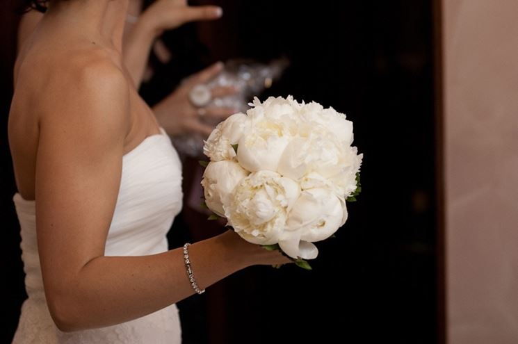 Bellissimo bouquet di peonie