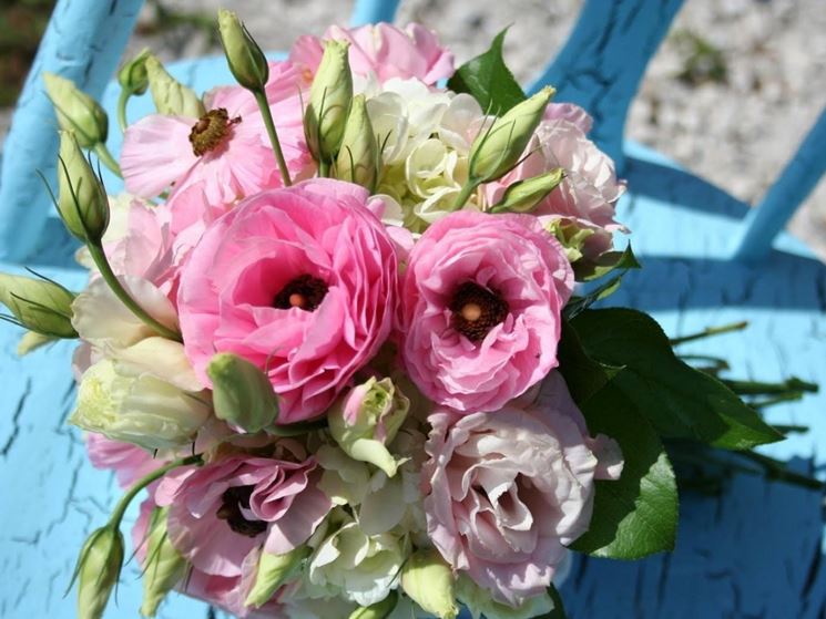 Bouquet fiori lisianthus