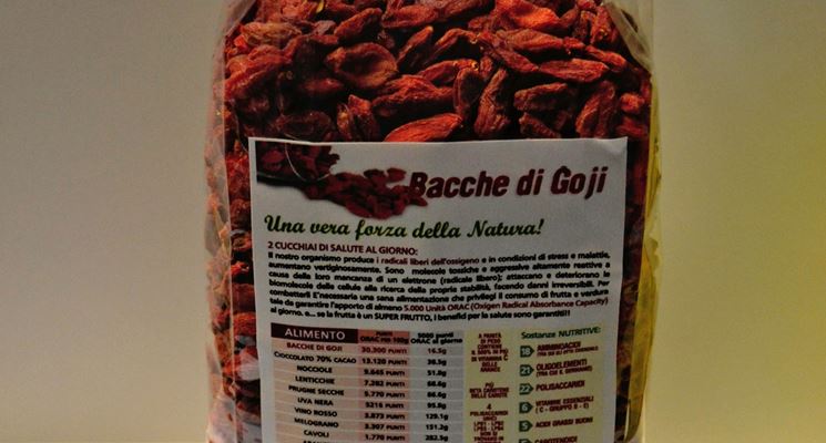 Bacche essiccate di goji