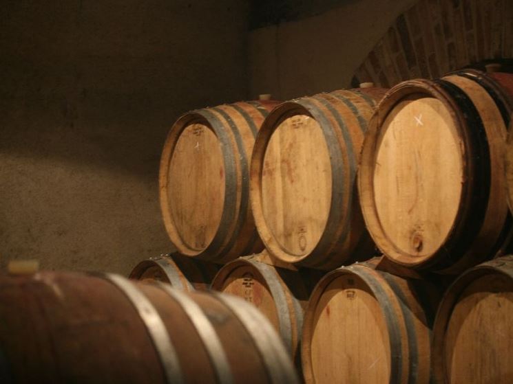 Barriques per l'invecchiamento del vino